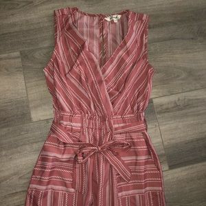 Small Pink Jumpsuit with White pattern